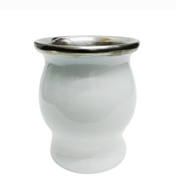 Mate de acero termico copita blanco